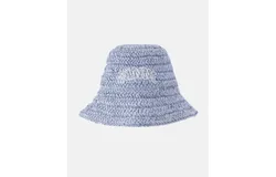 Ganni Women&apos;s Summer Straw Hat In Baby Blue