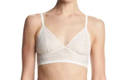 Calvin Klein Standard Ombre Triangle Bra In Ivory