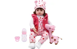 Realistic Reborn Baby Dolls&comma; 48cm Soft Body Newborn Baby Dolls&comma; Full Vinyl Body&comma; Real Life Articulated Dolls Gift Box For Children 3 Years Old And Above