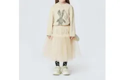 Jnby Kids Tulle Skirt In Cream