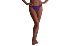 Aubade Illusion Fave Tanga Panties In Ultra Violet