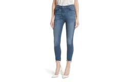 3 X 1 Women&apos;s W3 Remo Crop Skinny Jeans Fringed Edges
