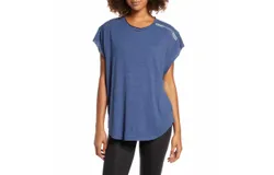 Free People Take A Hike Tee In Navy