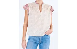 M&period;a&period;b&period;e&period; Ode Print Short Sleeve Top In Multi