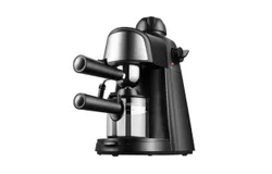 Household Espresso Coffee Machine&comma; Built-in Stainless Steel Steam Milk Froth for Cappuccino and Latte Coffee（Color：Black）