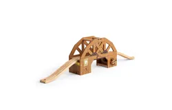 Bigjigs Rail Accesorio de juego de tren de puente de madera desvencijado&comma; combínelo con nuestro juego de trenes del Lejano Oeste