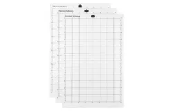 Replacement Cutting Mat Transparent Adhesive Cricut Mat Mat with Measuring Grid 8 by 12-Inch for Silhouette Cameo Cricut Explore Plotter Machine 3PCS