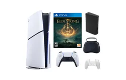 Playstation Slim Disc Bundle With Accessories&comma; and Elden Ring Game