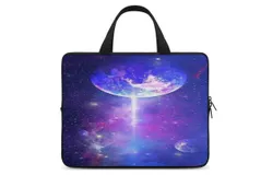 Earth Galaxy Space Laptop Bag Women Man 10 12 13 15 17 Inch Office Notebook Travel Computer Handbag Waterproof Bag Notebook Cover