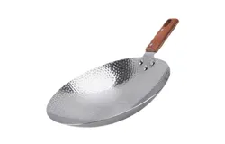 NonStick Wood Wok Pans RustStop Spatula Frying Pan