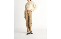 Dex Dylan Cargo Pants In Medium Tan Wash