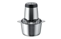 Kitchen household 304 electric meat grinder multi-functional meat crusher high-power four-blade meat mixer-Stainless steel 2L