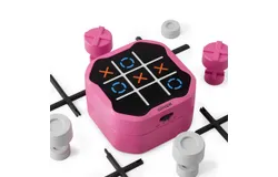 GiiKER Tic Tac Toe Bolt Game&comma; Original 3-in-1 Handheld Puzzle Game Console&comma; Portable Travel Games for Car Ride&comma;  Birthday Gifts for Ages 3&plus;&comma;pink