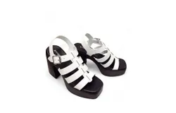 Ccocci Women&apos;s Domain Platform Fisherman Heel Sandal In White