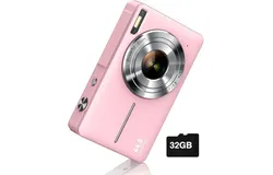 Roll over image to zoom in
Digital Camera, FHD 1080P Camera, Digital Point and Shoot Camera with 16X Zoom Anti Shake, Compact Small Camera for Boys Girls Kids