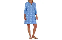 Sailor - Sailor Lucille Boca Grand Cane Print Dress In Blue