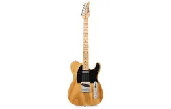 LyxPro 39" Telecaster Style Electric Guitar&comma; Full-Size Paulownia Body&comma; Natural