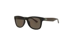 Lacoste Unisex L734S Sunglasses In Black Brown &sol; Grey Shaded