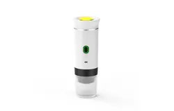 Portable fully automatic espresso machine&comma; fast self-heating&comma; portable travel espresso machine&comma; three-in-one function&comma; with large capsule and small capsule and coffee powder function&comma; for capsule and coffee powder holder&comma; suitable for car camping&comma; RV&comma; hiking &lpar;White&rpar;