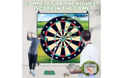 Golf Chipping Game with Sticky Balls &comma; Chipping Golf & Practice Mats Indoor Outdoor Games&comma; Golf Game Set for Children Over 3 Years Old and Adults &lpar;Includes Golf Club&rpar;-7888-5