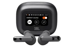 JBL - Live Beam 3 True Wireless Noise Cancelling Earbuds w&sol; Smartcase - Black