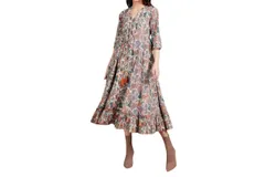 Ro&apos;s Garden Peyton Midi Dress In Orange Joey