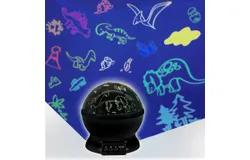 1 Piece Night Light Projector&comma; Galaxy Projector Lamp&comma; 360&deg; Rotating Dinosaur Projector Lamp with Dinosaur and Star Theme for Bedroom Decoration