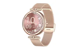 Smart Watches for Women&comma; 1&period;19" HD Fitness Tracker Watch ，NX17 Pro-Rose Gold