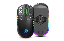 Three-mode 2&period;4G water transfer wireless mouse RGB light-emitting wireless game TYPE-C charging