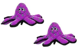 -World&apos;s Tuffest Soft Dog Toy -Ocean Creature Octopus -Squeakers Multiple Layers&period; Made Durable&comma; Strong & Tough&period; Interactive Play &lpar;Tug&comma; Toss & Fetch&rpar;&period; Machine Washable & Floats&period; &lpar;Small 2 Pack&rpar;