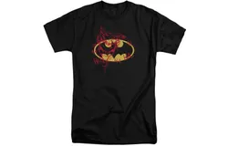 Batman Joker Graffiti Short Sleeve Adult Tall Tee &sol; T-Shirt