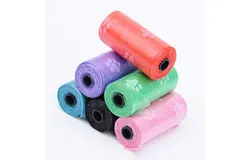 Pet garbage bag 15pcs &sol; one roll dog feces cat cleaning pick up