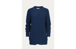 Bestto Ribbed-Knit Cotton Sweater In Navy
