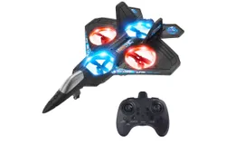 Form Drone RC Airplane for Kids and Beginners&comma; Remote Control Plane Fighter Jet with Light&comma; Auto Hovering&comma; 360° Flip and 2 Batteries &lpar;15 Mins&rpar;，color black