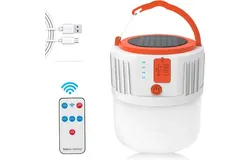 Lámpara de Camping Luz de USB LED Recargable Linterna Solar para Campamento Exterior 5 Modos IP65 LED de Luz de Emergencia Portátil Luz de Tienda con Gancho Farol de Tienda para Camping Pesca