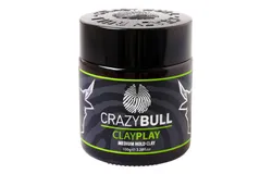 Clay Play - Medium Hold Clay by Crazy Bull Hair for Men - 3&period;38 oz Clay