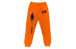 Roku Studio Men&apos;s Double Eye Sword Rhinestone Sweatpants In Orange