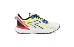 Diadora Men&apos;s Mythos Blushield Volo 3 Running Shoes In White&sol;black&sol;yellow Fluo
