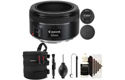 Canon EF 50mm f&sol;1&period;8 STM Lens &plus; UV Filter &plus; Lens Pen &plus; Dust Blower &plus; LensCap Holder &plus; Lens Case &plus; Cleaning Kit