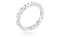 Cubic Zirconia Eternity Band