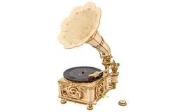 DIY 3D Moving Gears Puzzle - Classic Gramophone - 424 pcs