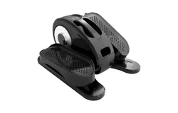 Under Desk Elliptical&comma; Electric Seated Pedal Exerciser&comma; Quiet & Compact Mini Ellipse Leg Exerciser with Remote Control -black&sol;silver