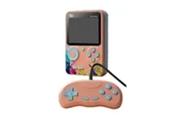 G5 handheld game console color screen classic 500 in 1 two-player portable game console Handheld game console with 500 classic games 3&period;0-inch screen 1020mAH rechargeable battery-pink &lpar;doble&rpar;
