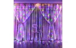 300 Led Light Curtain 3x3m Usb RGB Multicolor Party Decoration