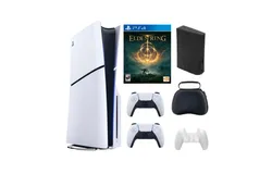 Playstation Slim Disc Bundle With Accessories&comma; Extra Controller and Elden Ring Game