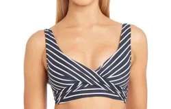 Sea Level Australia Chamarel Cross Front Bikini Top In Night Sky