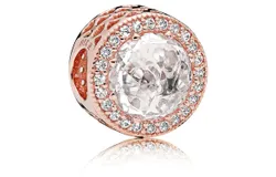 Pandora Rose-Radiant Hrts Cz In Clear