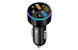 Bluetooth FM Transmitter Car Radio Adapter with Dual USB Charger for Mobile Phone