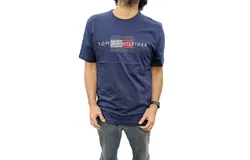 Tommy Hilfiger Short Sleeve Crew Neck Shirt In Dark Navy