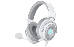 EKSA headwear Gaming headset 7&period;1 esports cable control headset computer mobile phone universal -E900 Pro 7&period;1 White